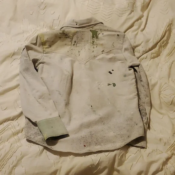 Levi's Canvas Tarp Western Pearl Shirt Custom Tailor Shop - Picture 2 of 16